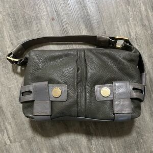 Michael Kor’s Satchel Bag Gray Leather